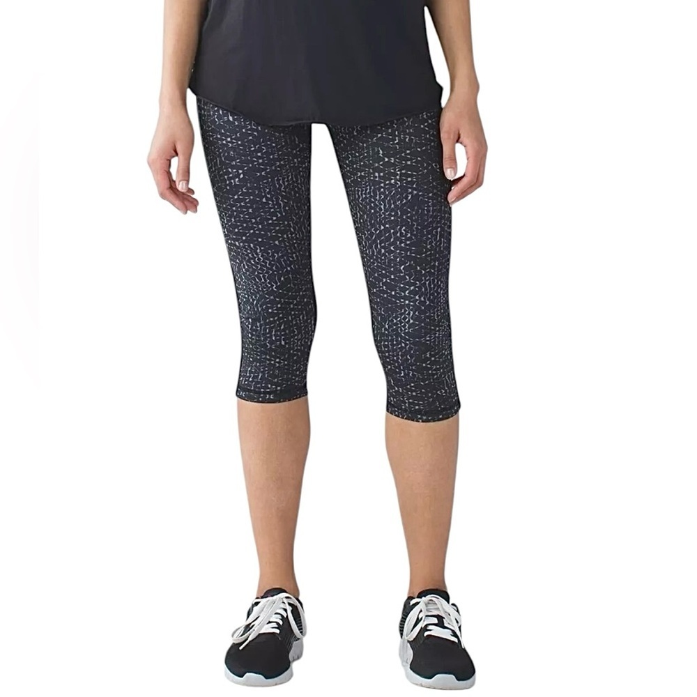 Lululemon Real Quick Battleship/Snake Samba Full-On Luxtreme 19” Crop Leggings 4